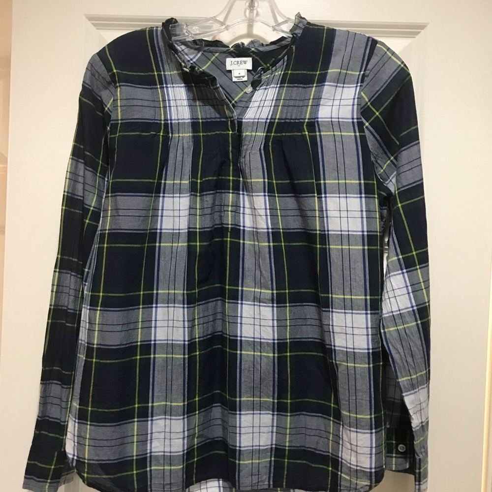 J Crew Factory Plaid Topic Sz  8